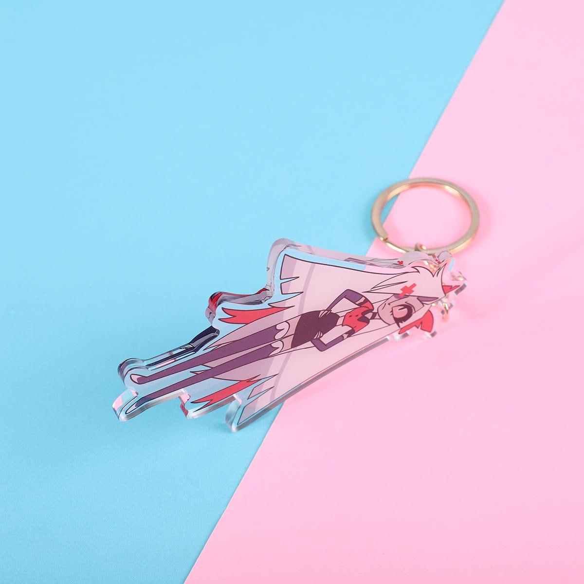 Hazbin Hotel Vaggie Double Sided Keychain | 4 Inch Keychain
