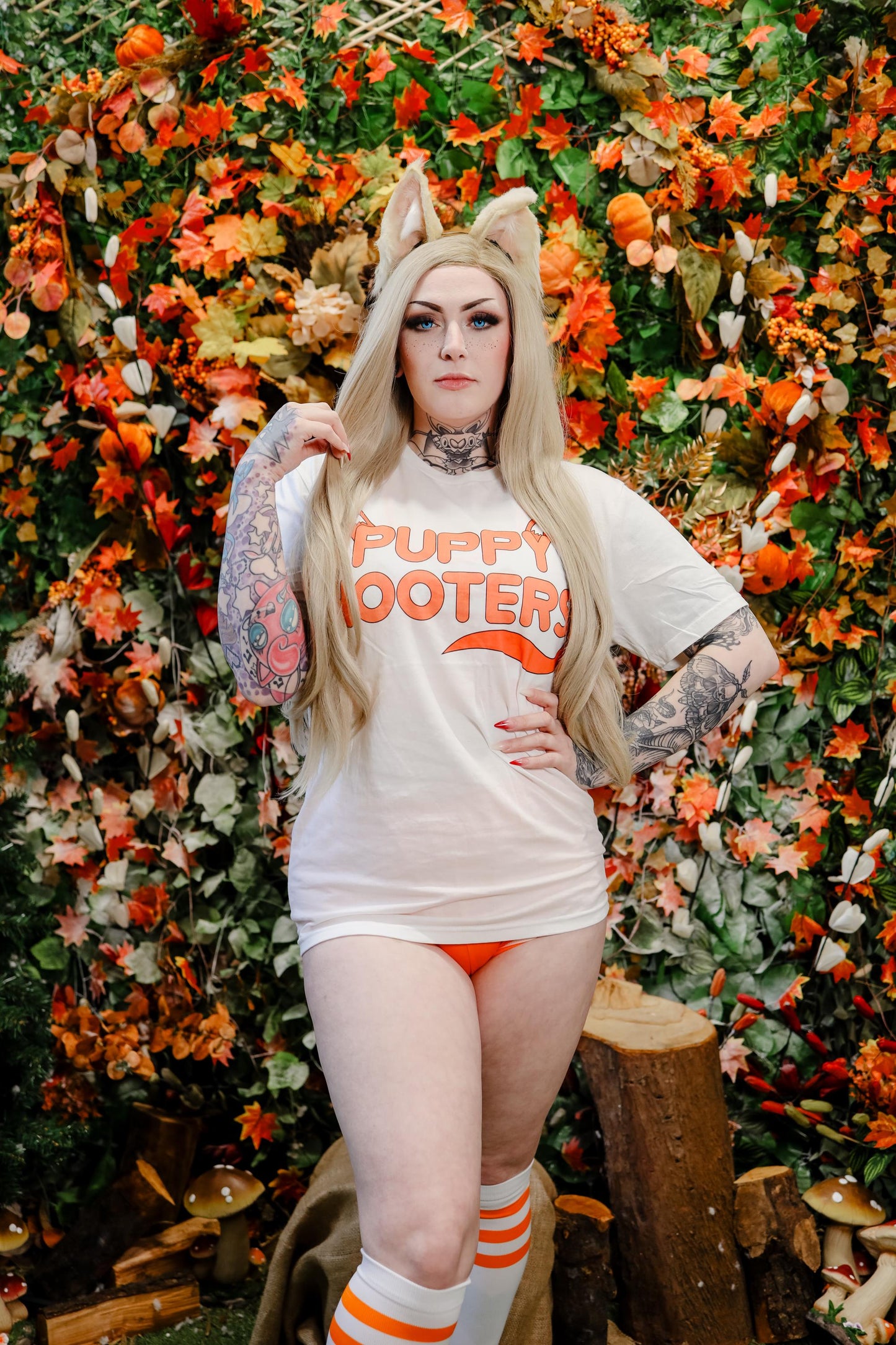 Puppy, Catboy & Catgirl Hooters Cosplay T Shirt | S-2XL Sizes