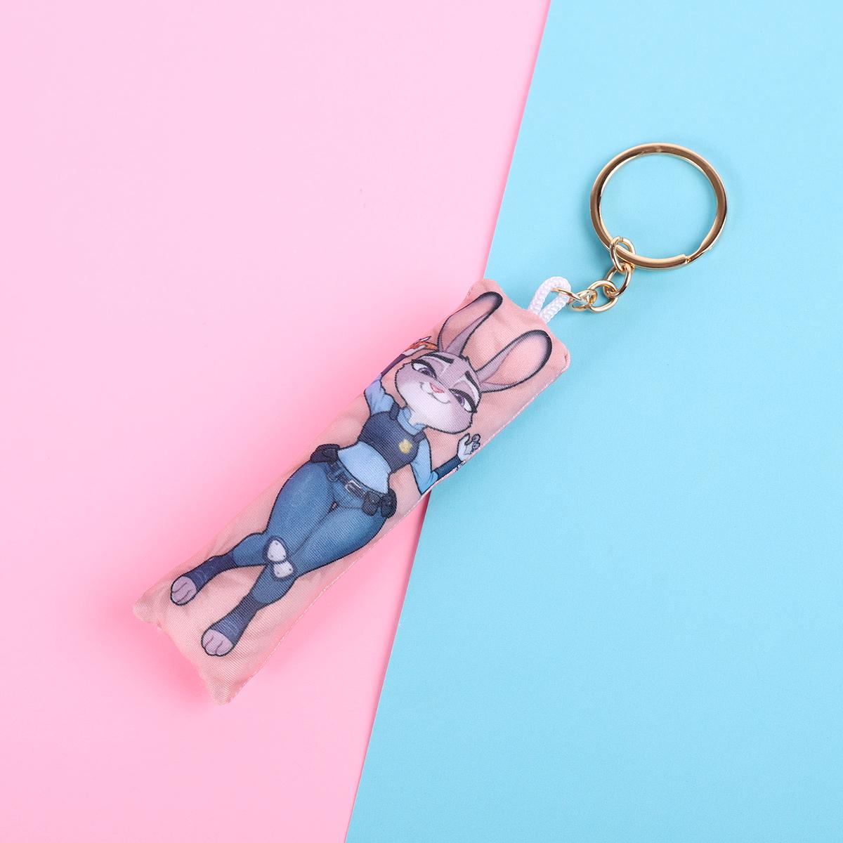 Zootopia Judy Hopps Mini Dakimakura Keychain |  11x3cm Two Way Tricot Daki Keychain Body Pillow