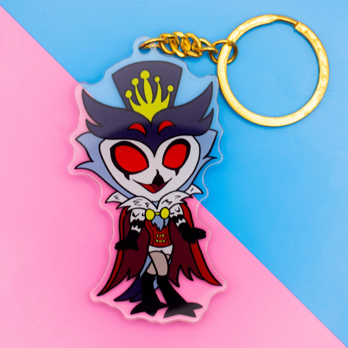 Chibi Stolas Helluva Boss Double Sided Keychain | 3 Inch Keychain