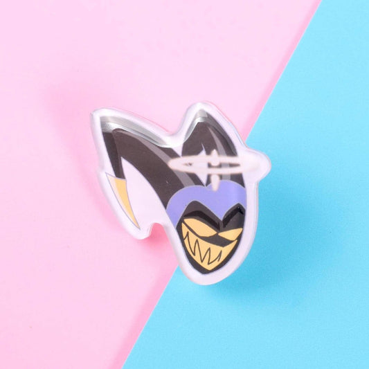 Hazbin Hotel Adam Acrylic Pin | 1" Die Cut Acrylic Pin