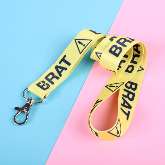 Warning Brat Lanyard | Double Sided Lanyard