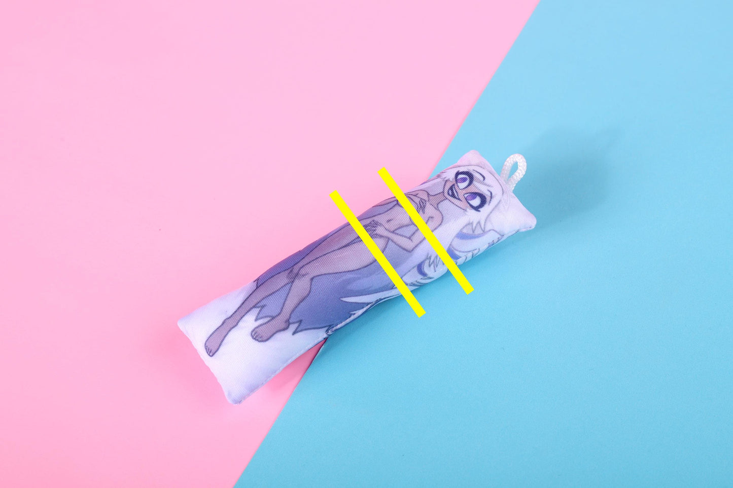 Hazbin Hotel Emily Mature Mini Dakimakura Keychain |  11x3cm Two Way Tricot Daki Keychain