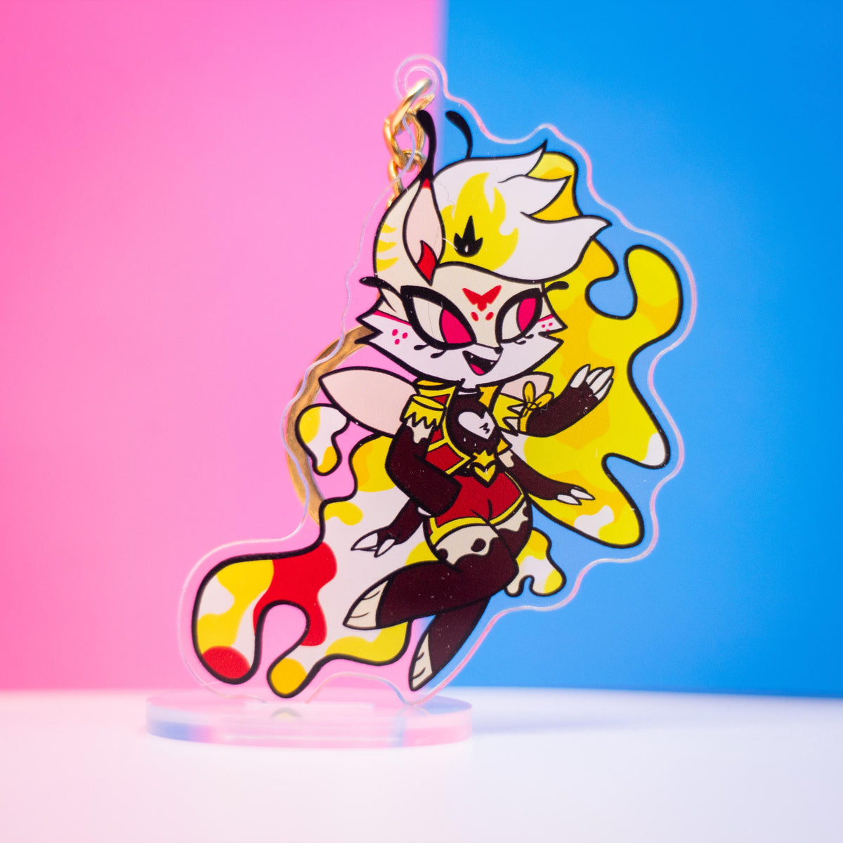 Chibi Queen Bee Helluva Boss Double Sided Keychain | 3 Inch Keychain