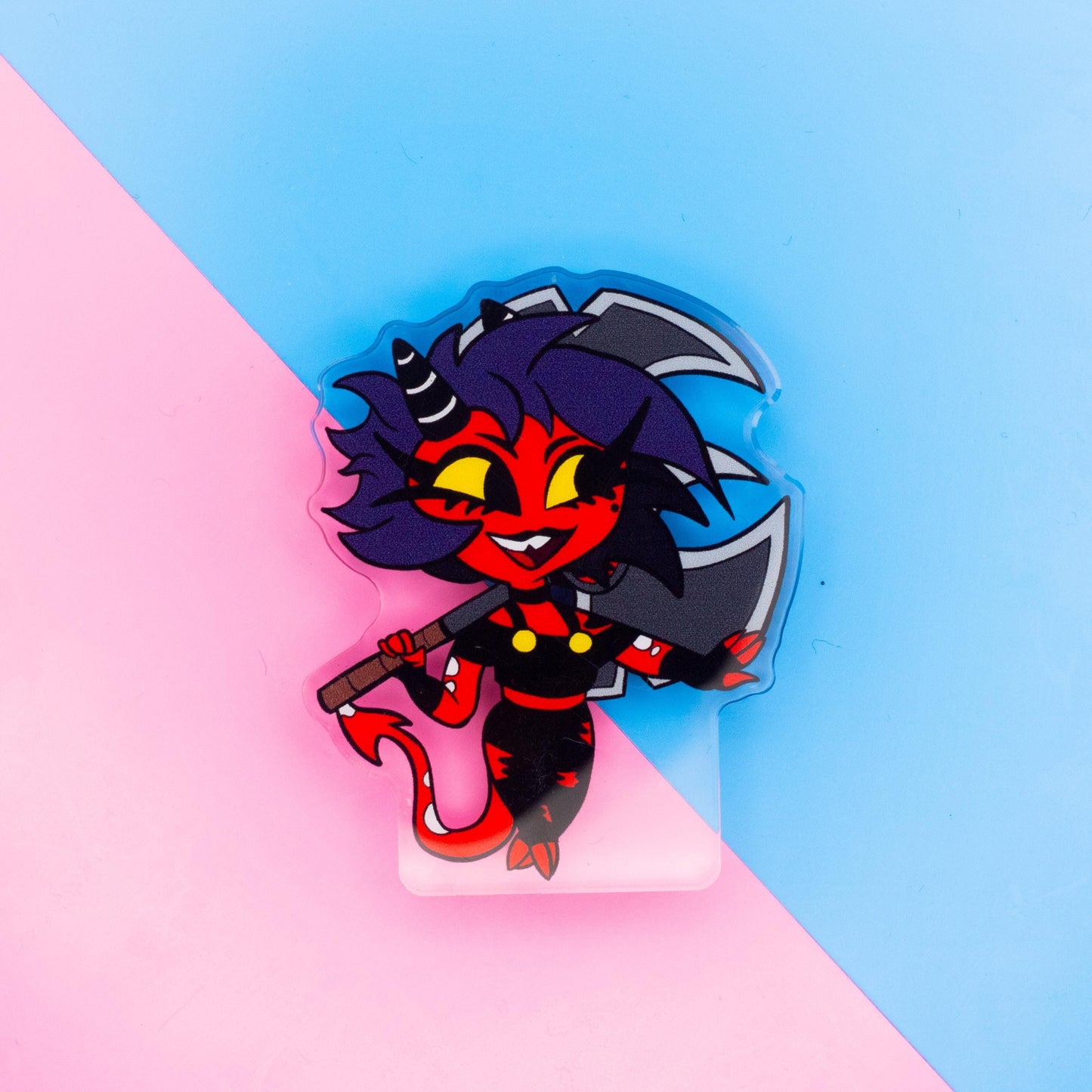 Helluva Boss Chibi Millie Thick Double Sided Acrylic Standee | 2 Inch Standee