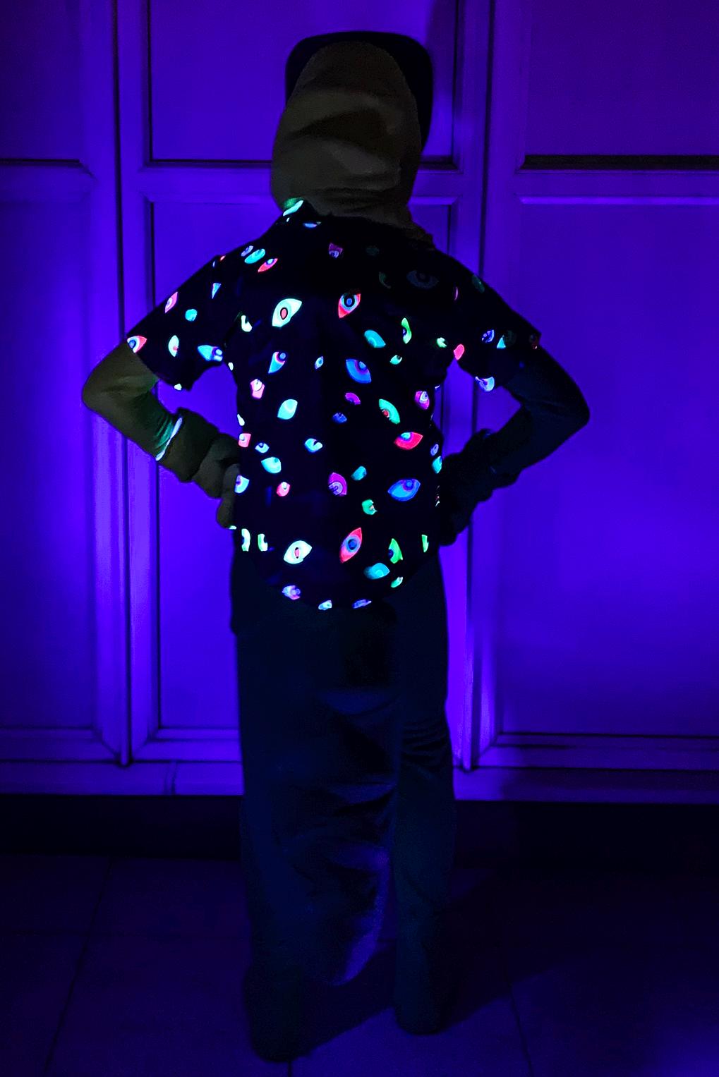 The Amazing Digital Circus Inspired Abstraction Button Shirt