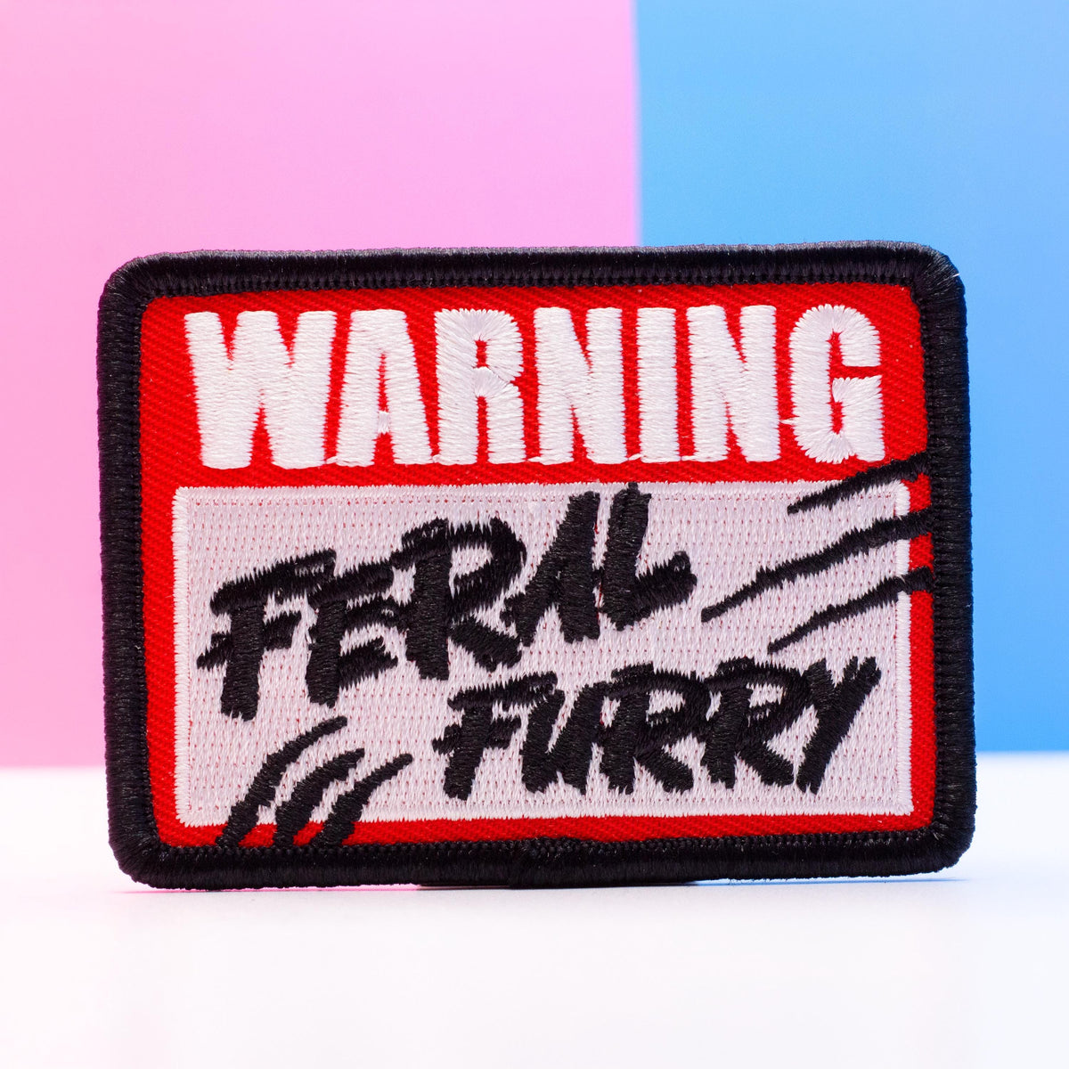 Feral Furry Embroidered Patch | 3 Inch Sew On Embroidered Patch