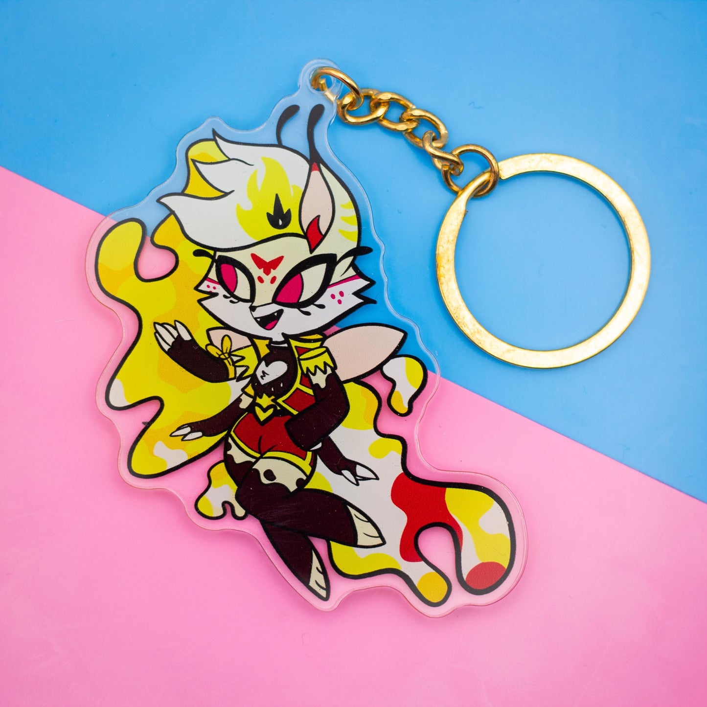 Chibi Queen Bee Helluva Boss Double Sided Keychain | 3 Inch Keychain