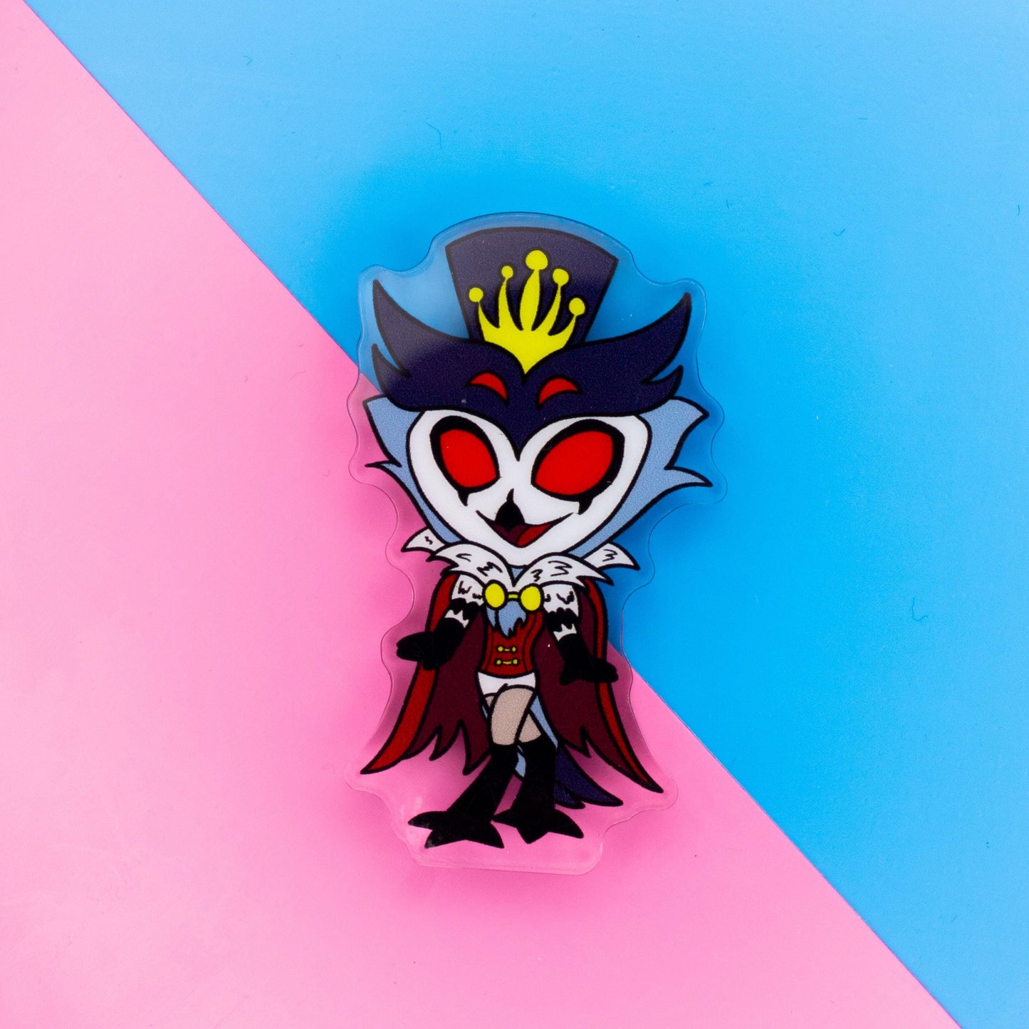 Helluva Boss Chibi Stolas Thick Double Sided Acrylic Standee | 2 Inch Standee