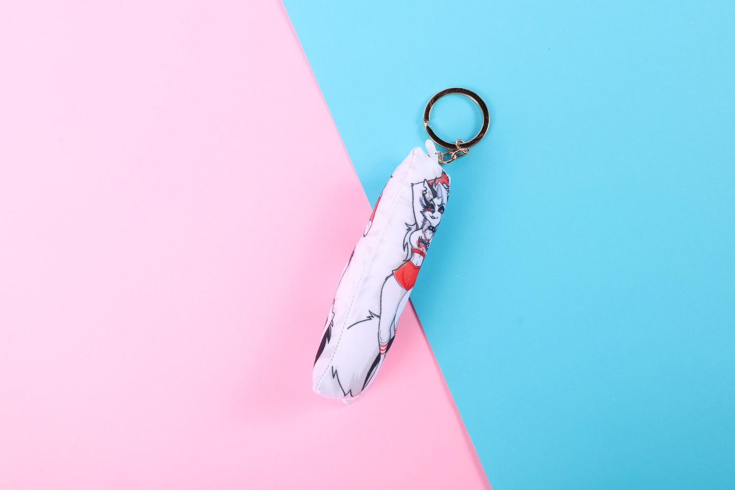 Helluva Boss Loona Hooters Mini Dakimakura Keychain |  11x3cm Two Way Tricot Body Pillow