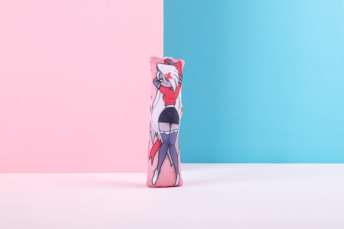 Hazbin Hotel Vaggie Mini Dakimakura Keychain |  11x3cm Two Way Tricot Daki Keychain Body Pillow