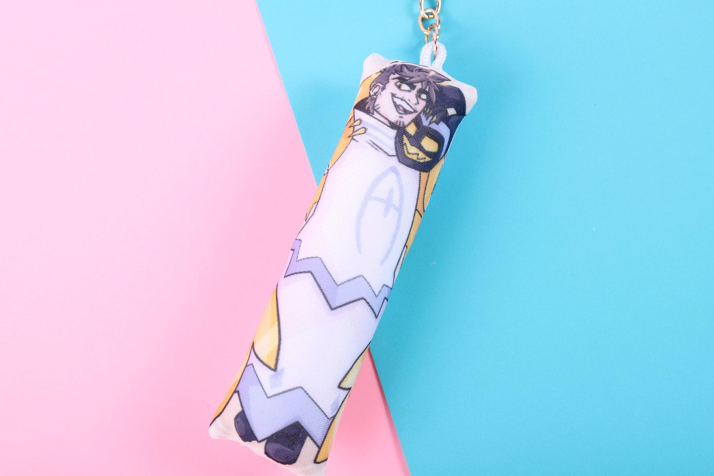 Hazbin Hotel Adam Mini Dakimakura Keychain |  11x3cm Two Way Tricot Body Pillow