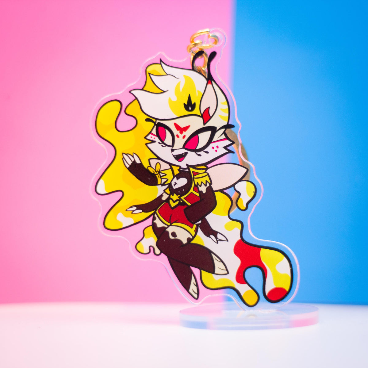 Chibi Queen Bee Helluva Boss Double Sided Keychain | 3 Inch Keychain