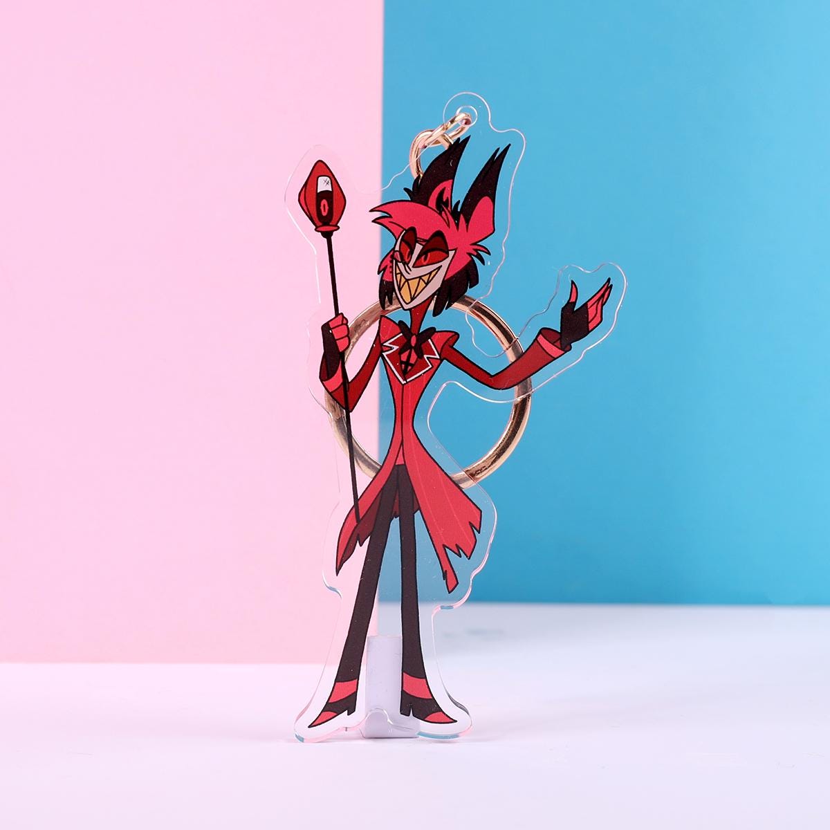 Hazbin Hotel Alastor Double Sided Keychain | 4 Inch Keychain