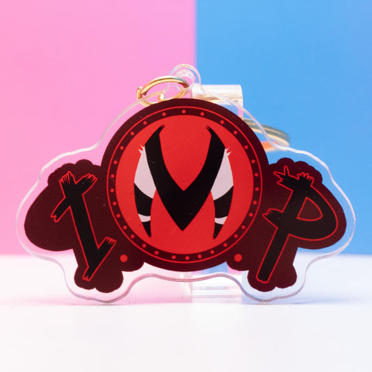 IMP Logo Helluva Boss Double Sided Keychain | 2.5 Inch Keychain