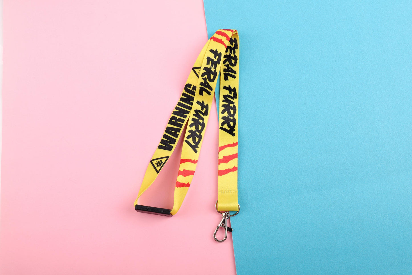 Caution Bite Risk Lanyard | Double Sided Lanyard
