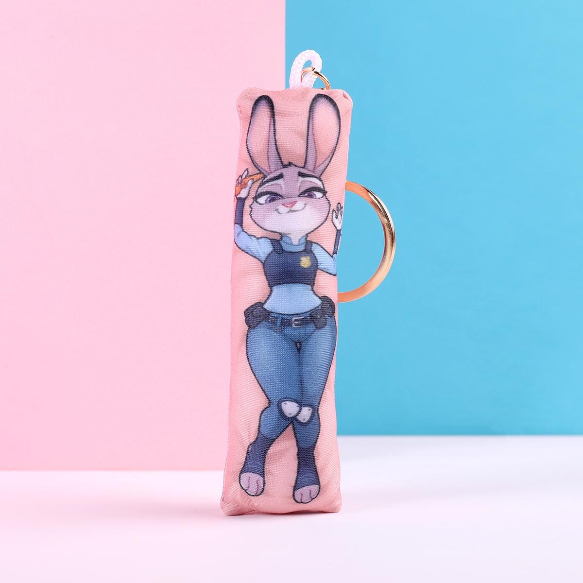 Zootopia Judy Hopps Mini Dakimakura Keychain |  11x3cm Two Way Tricot Daki Keychain Body Pillow
