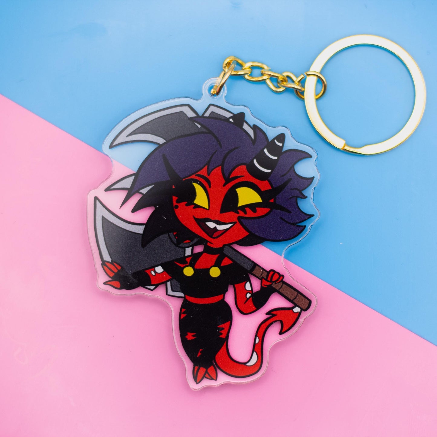 Chibi Millie Helluva Boss Double Sided Keychain | 3 Inch Keychain