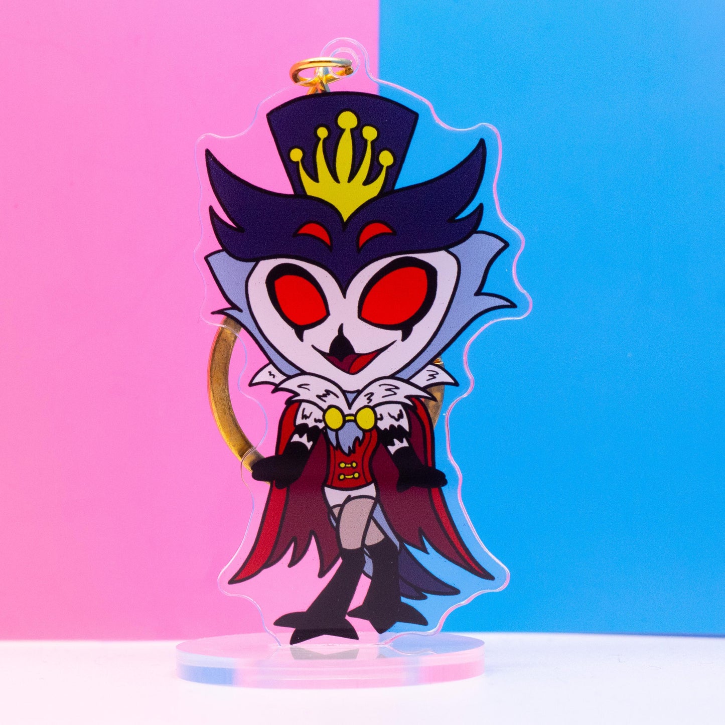 Chibi Stolas Helluva Boss Double Sided Keychain | 3 Inch Keychain