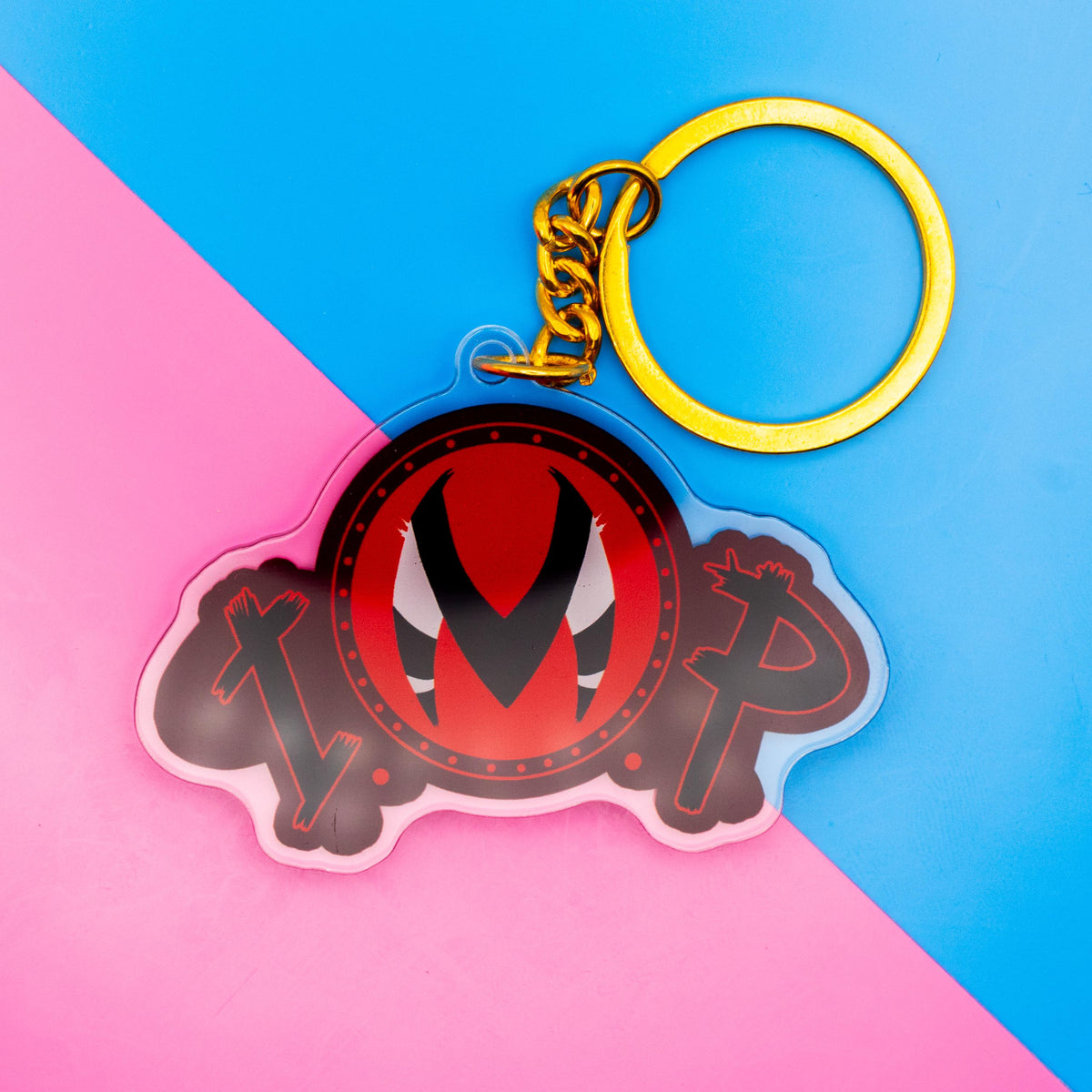 IMP Logo Helluva Boss Double Sided Keychain | 2.5 Inch Keychain