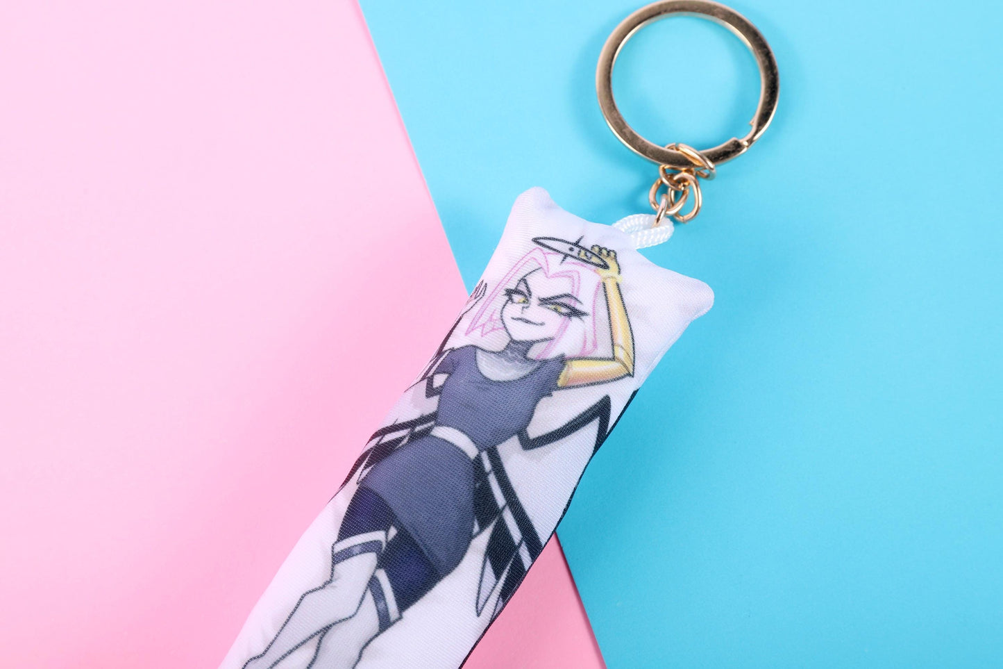 Hazbin Hotel Regular Lute Mini Dakimakura Keychain |  11x3cm Two Way Tricot Body Pillow