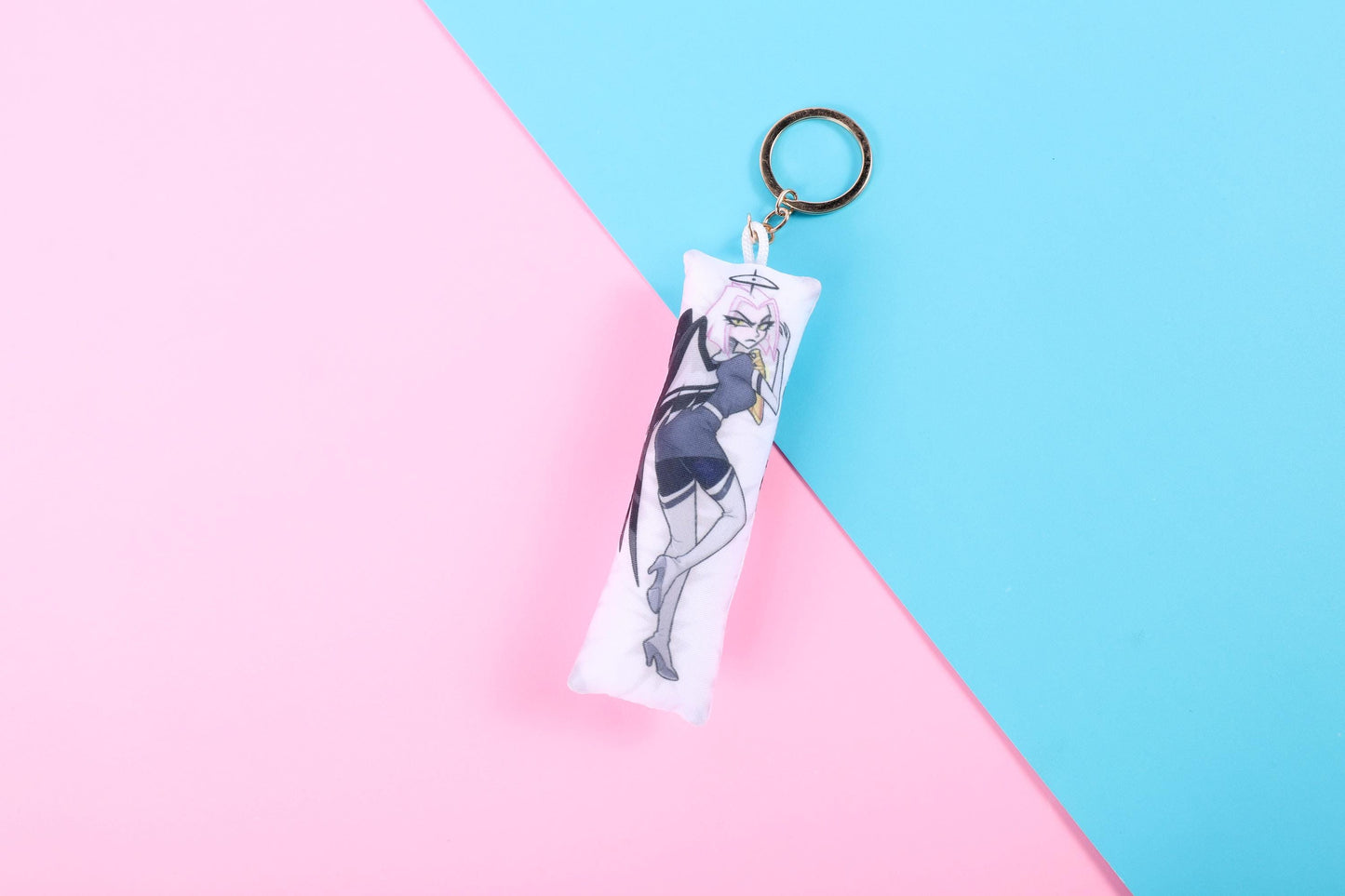 Hazbin Hotel Regular Lute Mini Dakimakura Keychain |  11x3cm Two Way Tricot Body Pillow