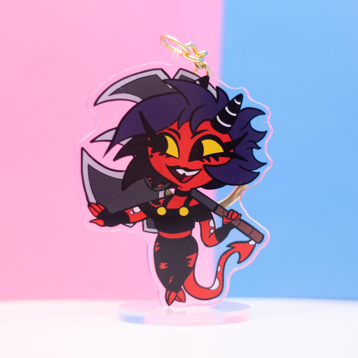 Chibi Millie Helluva Boss Double Sided Keychain | 3 Inch Keychain