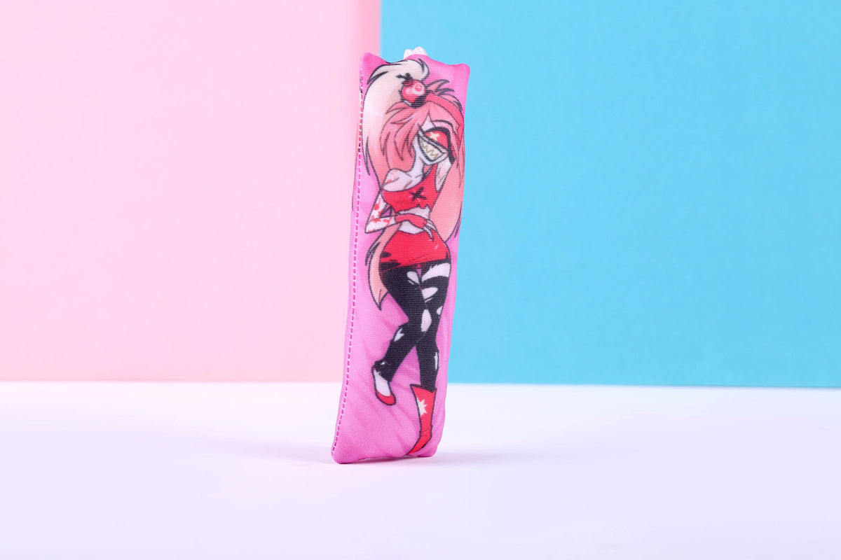 Hazbin Hotel Cherri Bomb Mini Dakimakura Keychain |  11x3cm Two Way Tricot Daki Keychain Body Pillow