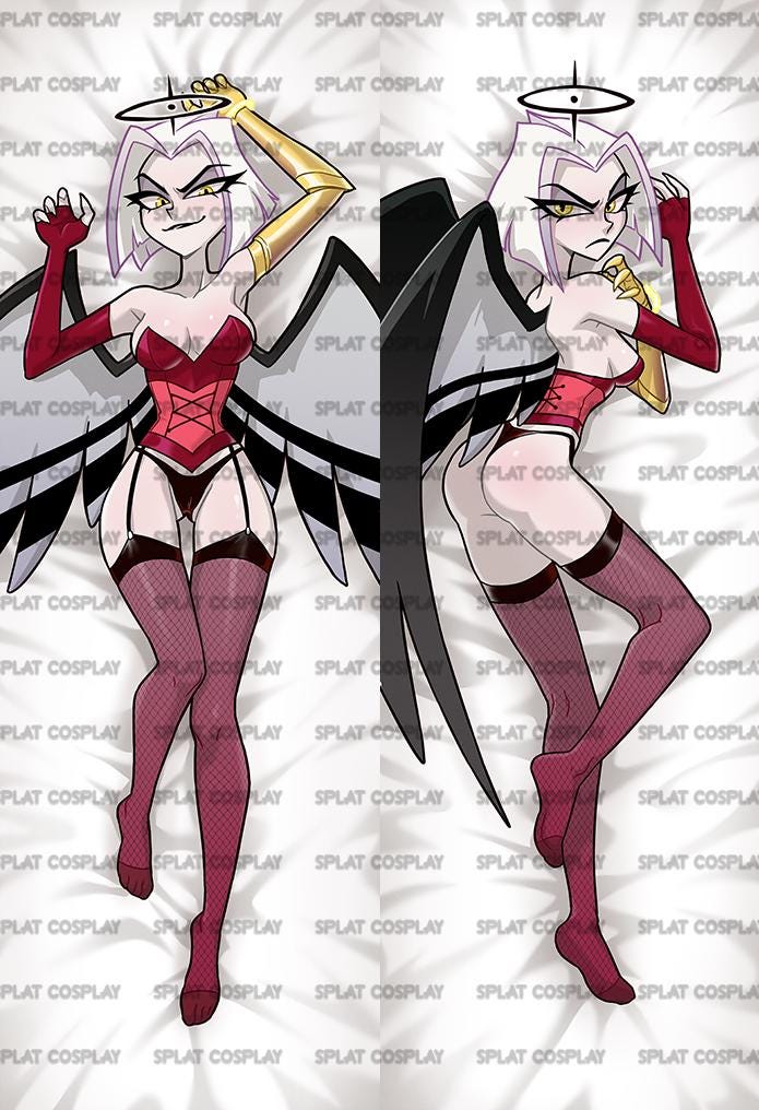 Hazbin Hotel Lute Lingerie Exorcist Dakimakura Pillowcase |  50x150cm Two Way Tricot Daki Body Pillow
