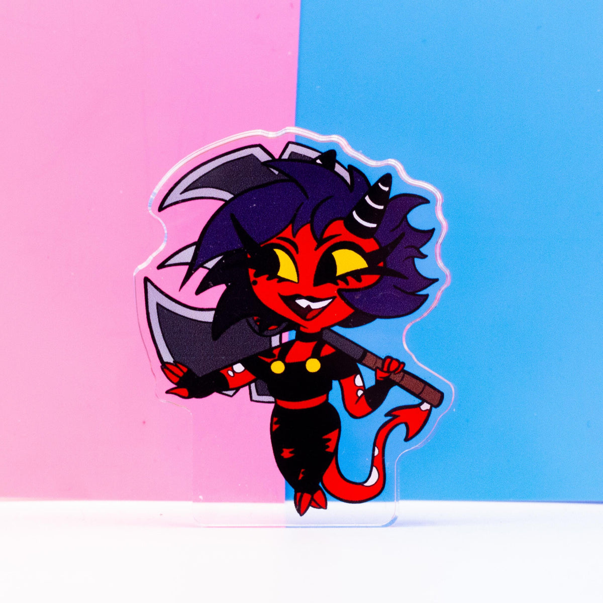 Helluva Boss Chibi Millie Thick Double Sided Acrylic Standee | 2 Inch Standee