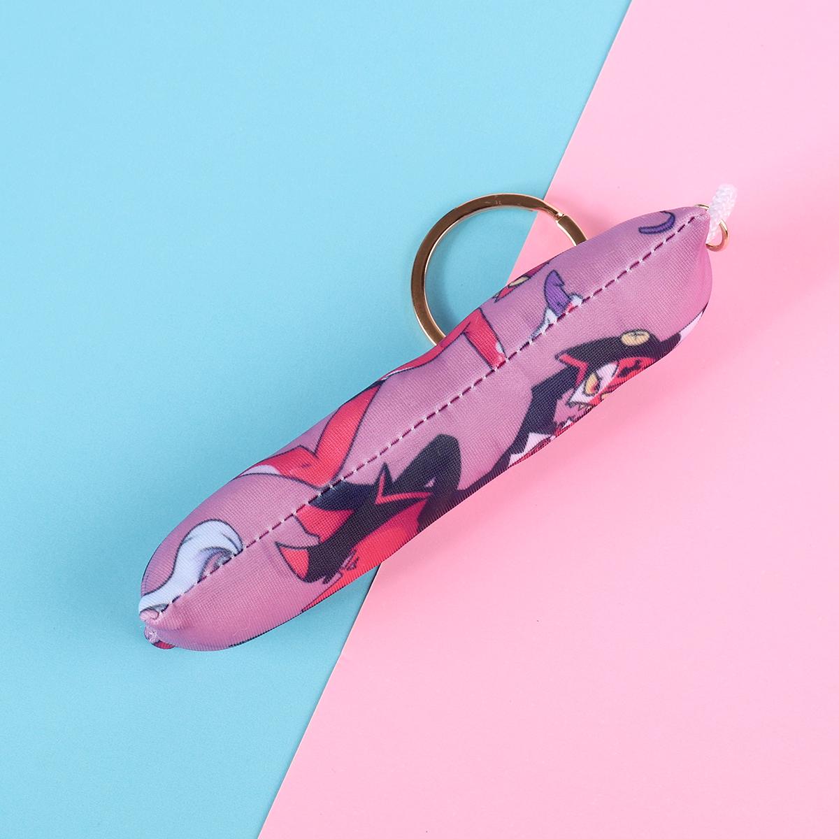 Helluva Boss Blitz Mini Dakimakura Keychain |  11x3cm Two Way Tricot Daki Keychain Body Pillow