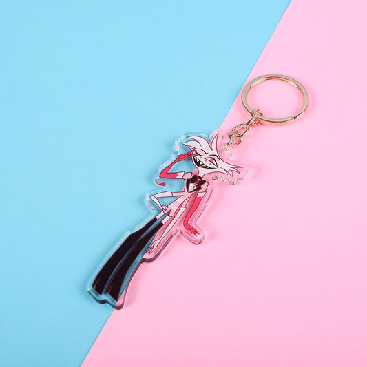 Hazbin Hotel Angel Dust Double Sided Keychain | 4 Inch Keychain