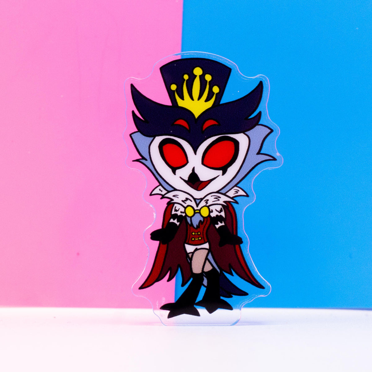 Helluva Boss Chibi Stolas Thick Double Sided Acrylic Standee | 2 Inch Standee