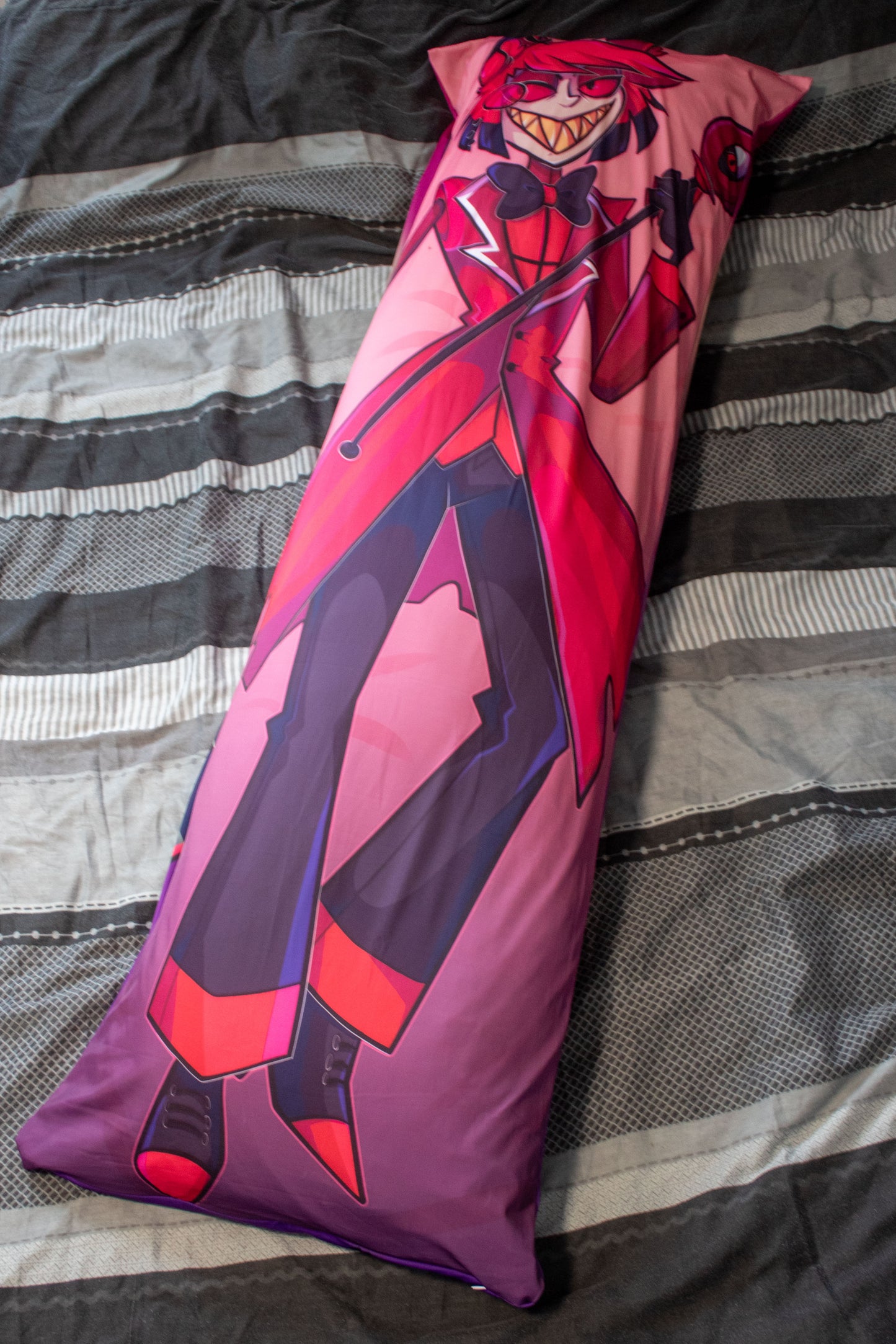 Hazbin Hotel Alastor Dakimakura Pillowcase |  50x150cm Two Way Tricot Daki Body Pillow