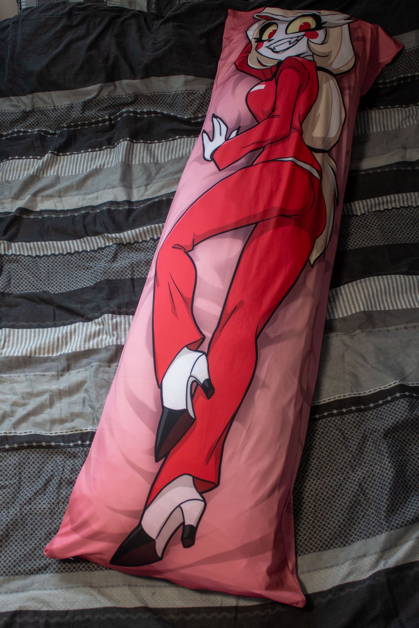 Hazbin Hotel Charlie Clothed Dakimakura Pillowcase |  50x150cm Two Way Tricot Daki Body Pillow