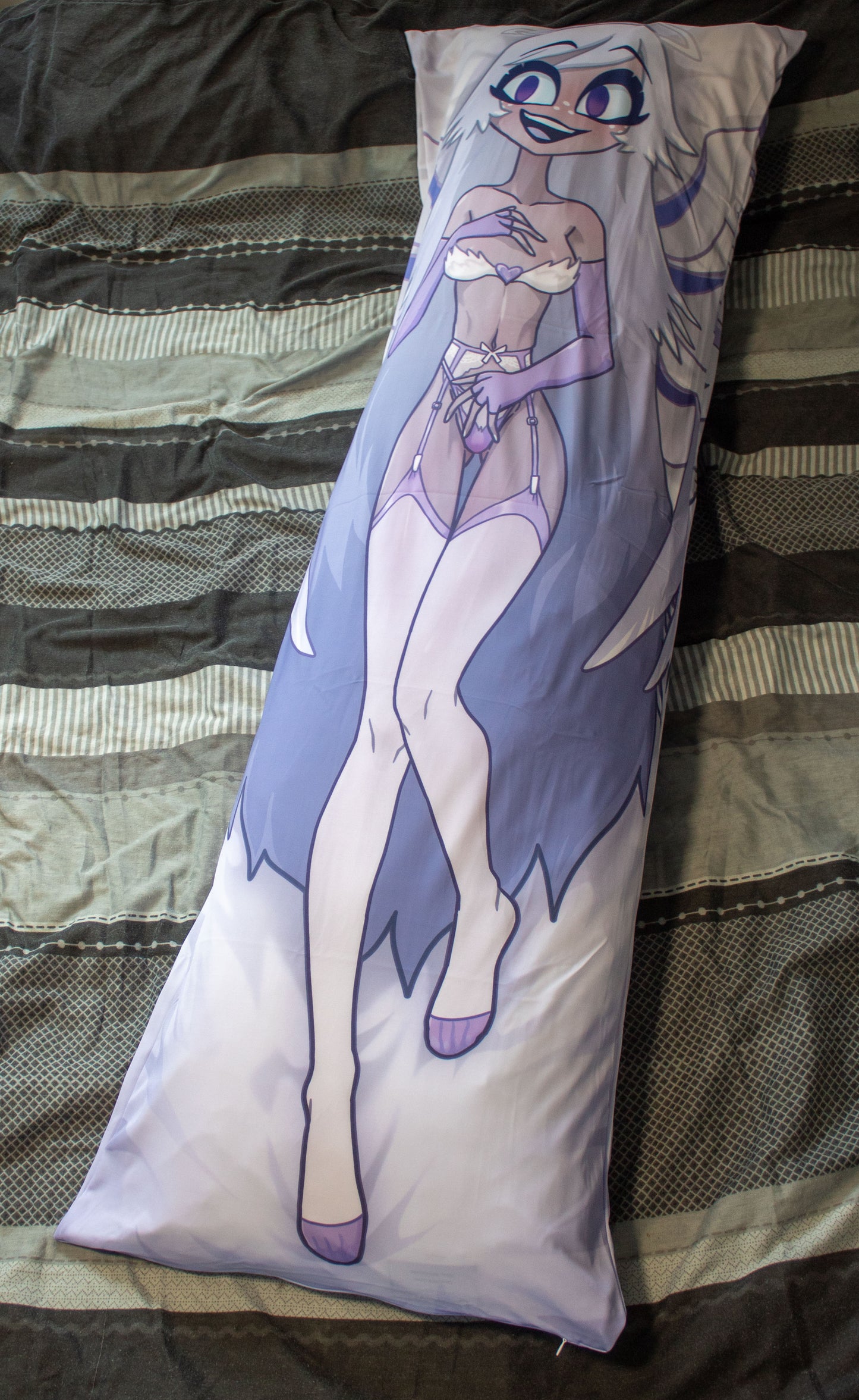 PREORDER Hazbin Hotel Emily Lingerie Dakimakura Pillowcase |  50x150cm Two Way Tricot Daki Body Pillow