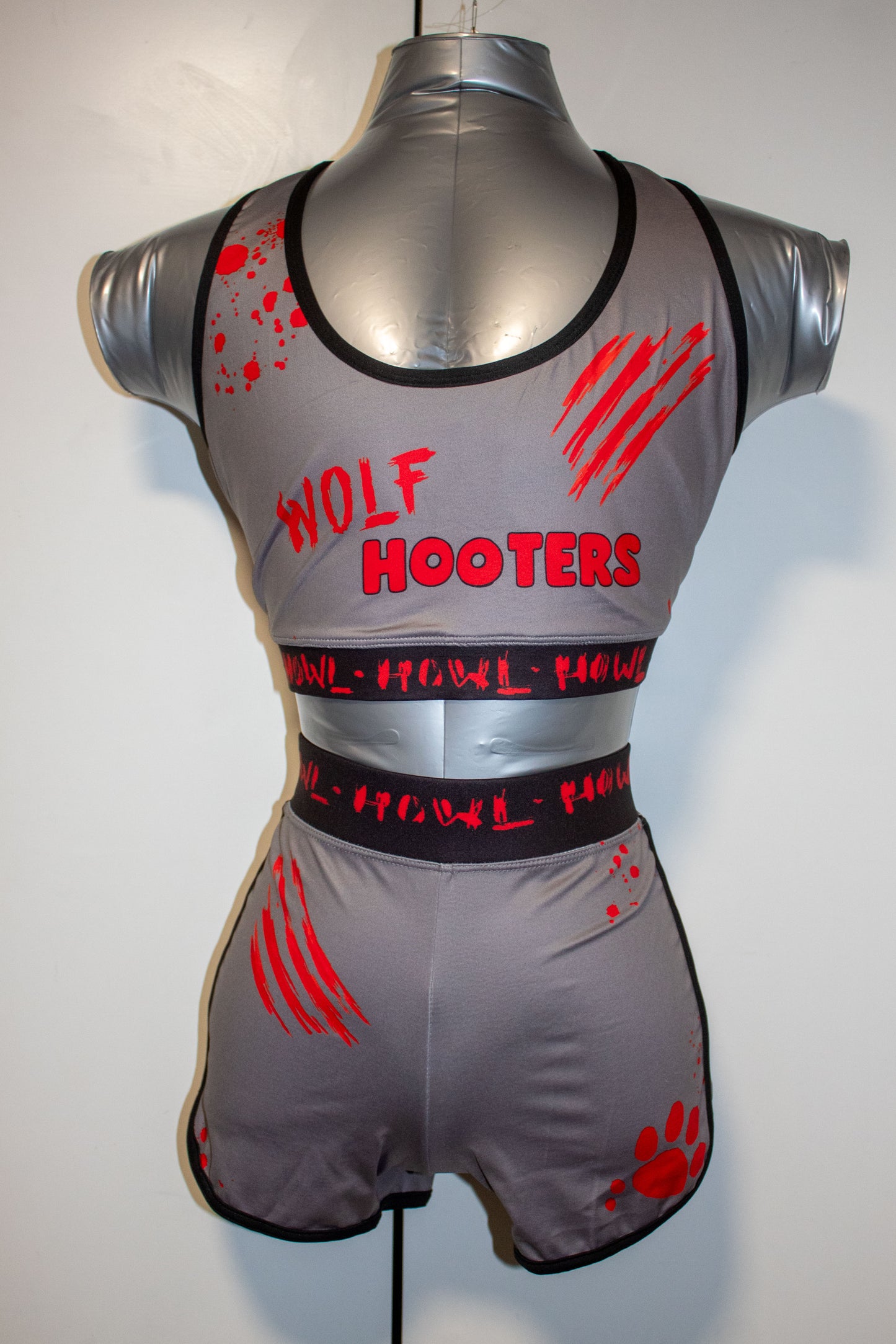 Wolf Hooters Cosplay | Sports Bra & Shorts | XS-3XL Sizes