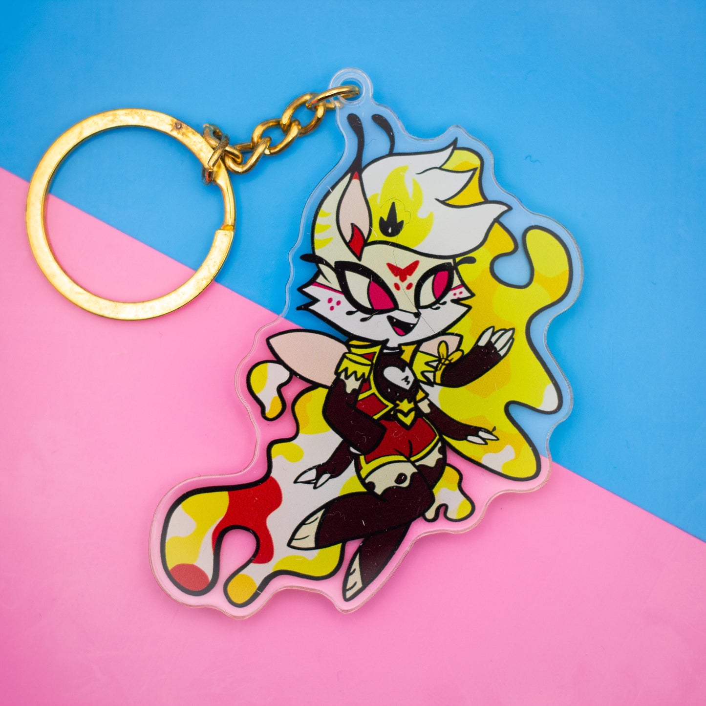 Chibi Queen Bee Helluva Boss Double Sided Keychain | 3 Inch Keychain