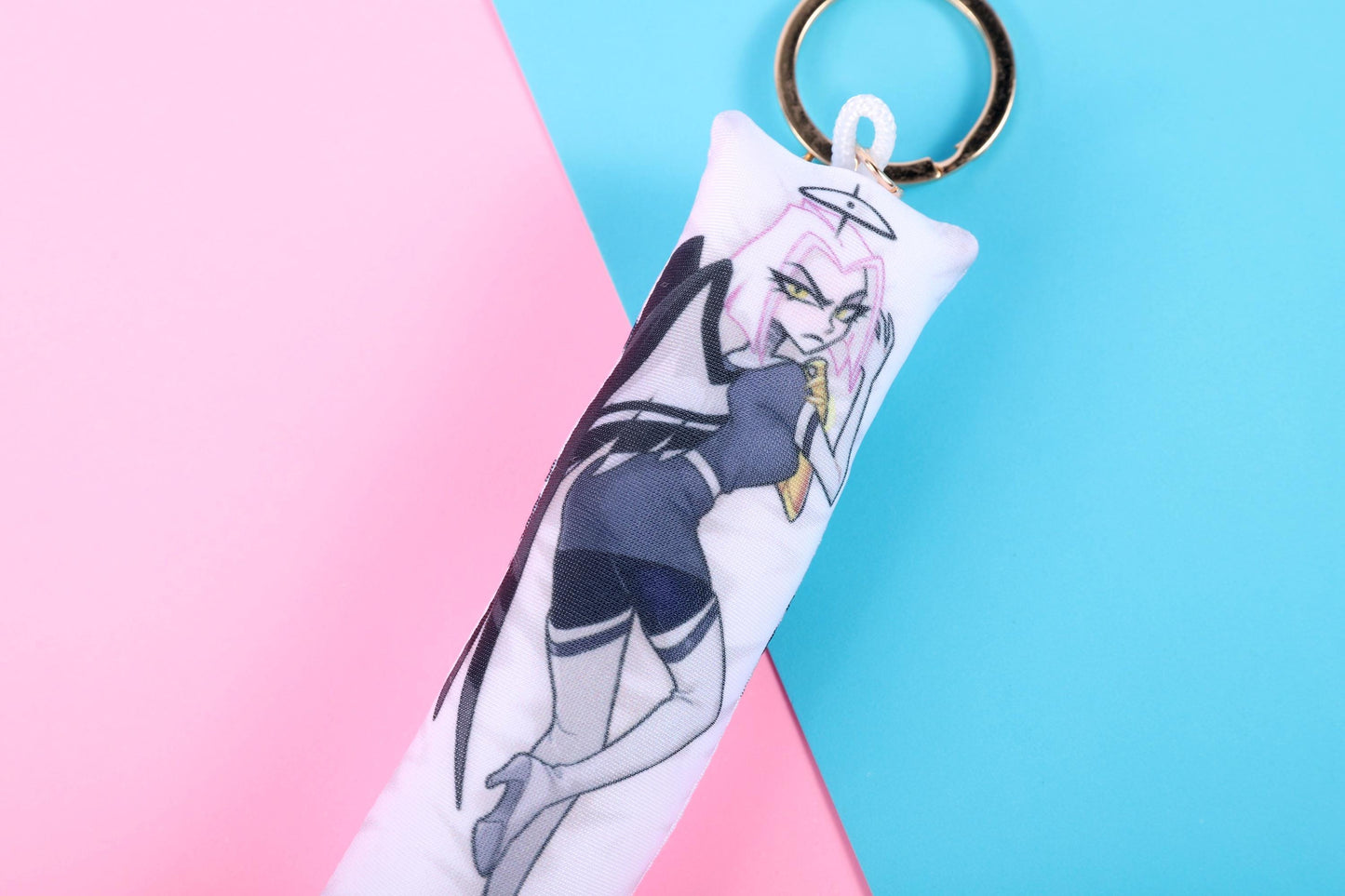 Hazbin Hotel Regular Lute Mini Dakimakura Keychain |  11x3cm Two Way Tricot Body Pillow