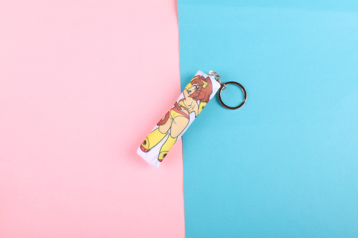 Gameoverse Kit Bodega Mini Dakimakura Keychain |  11x3cm Two Way Tricot Daki Body Pillow