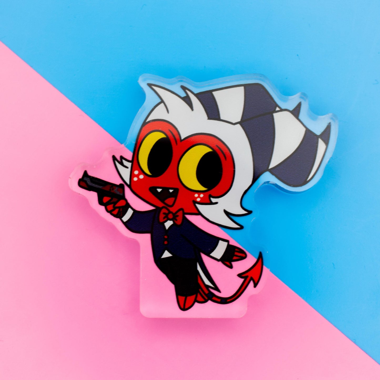 Helluva Boss Chibi Moxxie Thick Double Sided Acrylic Standee | 2 Inch Standee