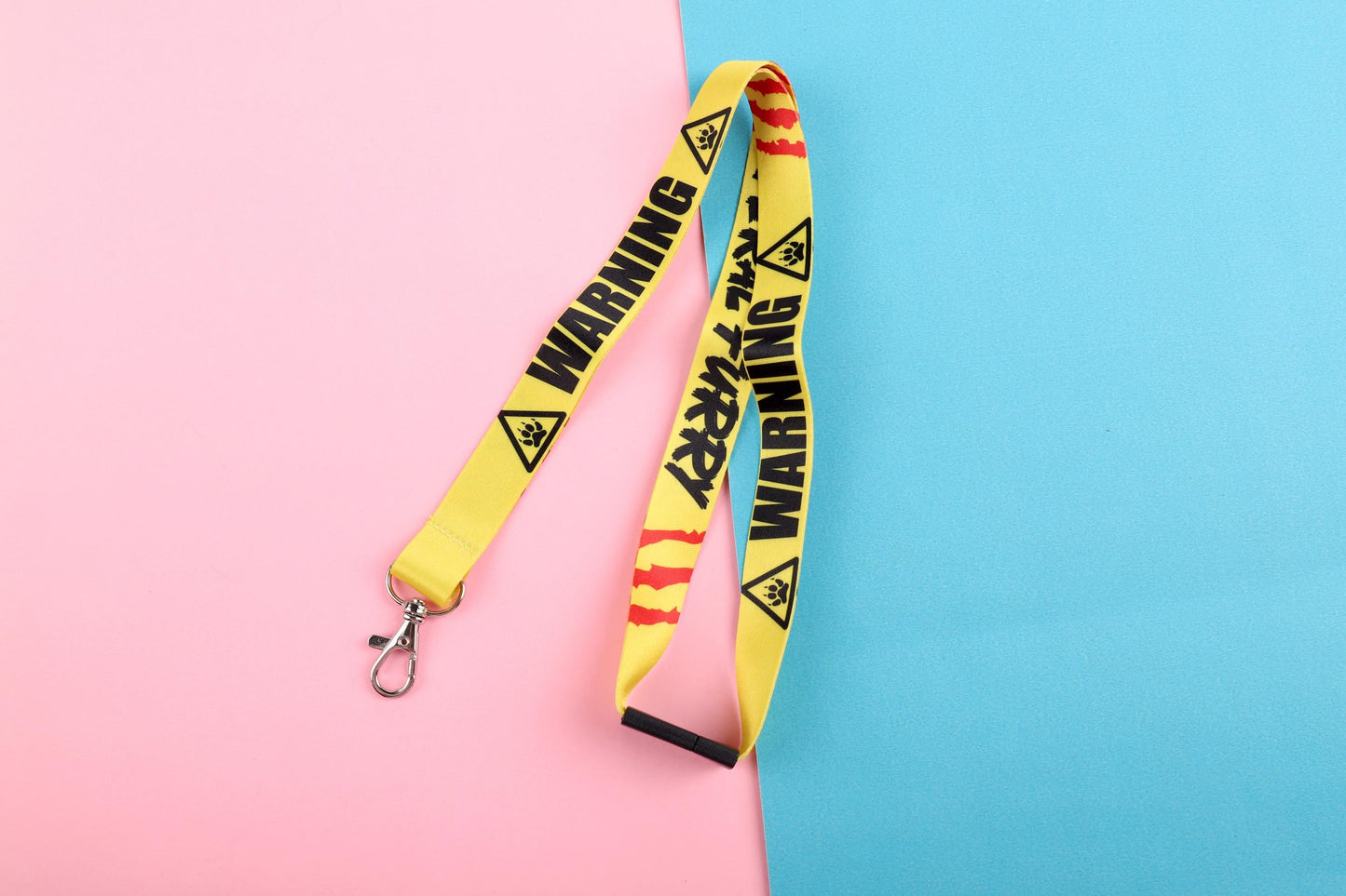 Caution Bite Risk Lanyard | Double Sided Lanyard