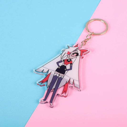 Hazbin Hotel Vaggie Double Sided Keychain | 4 Inch Keychain