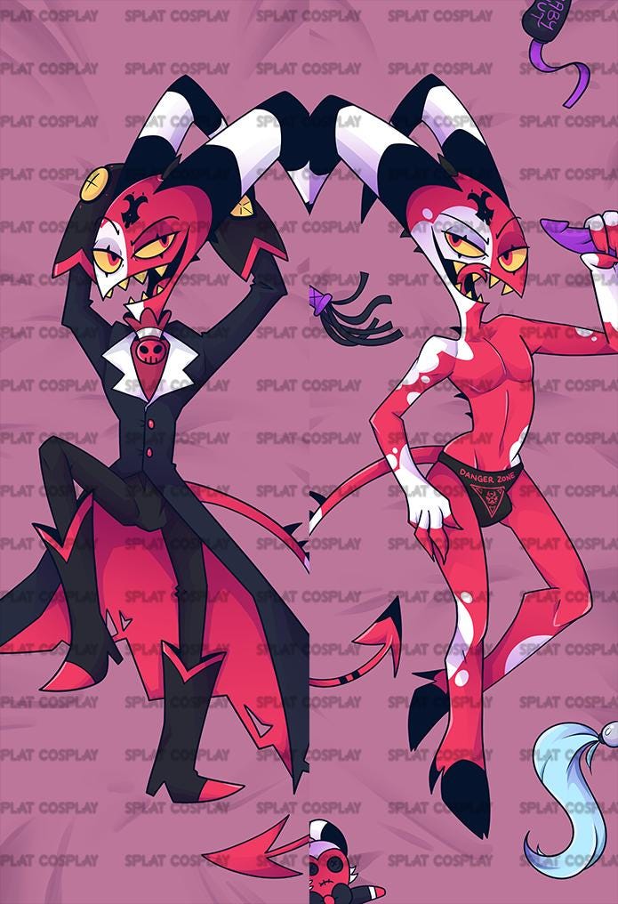 Helluva Boss Blitz Dakimakura Pillowcase |  50x150cm Two Way Tricot Daki Body Pillow