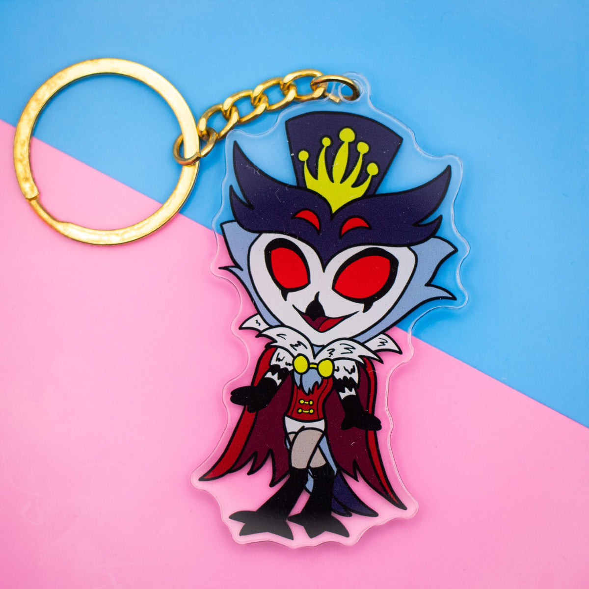 Chibi Stolas Helluva Boss Double Sided Keychain | 3 Inch Keychain