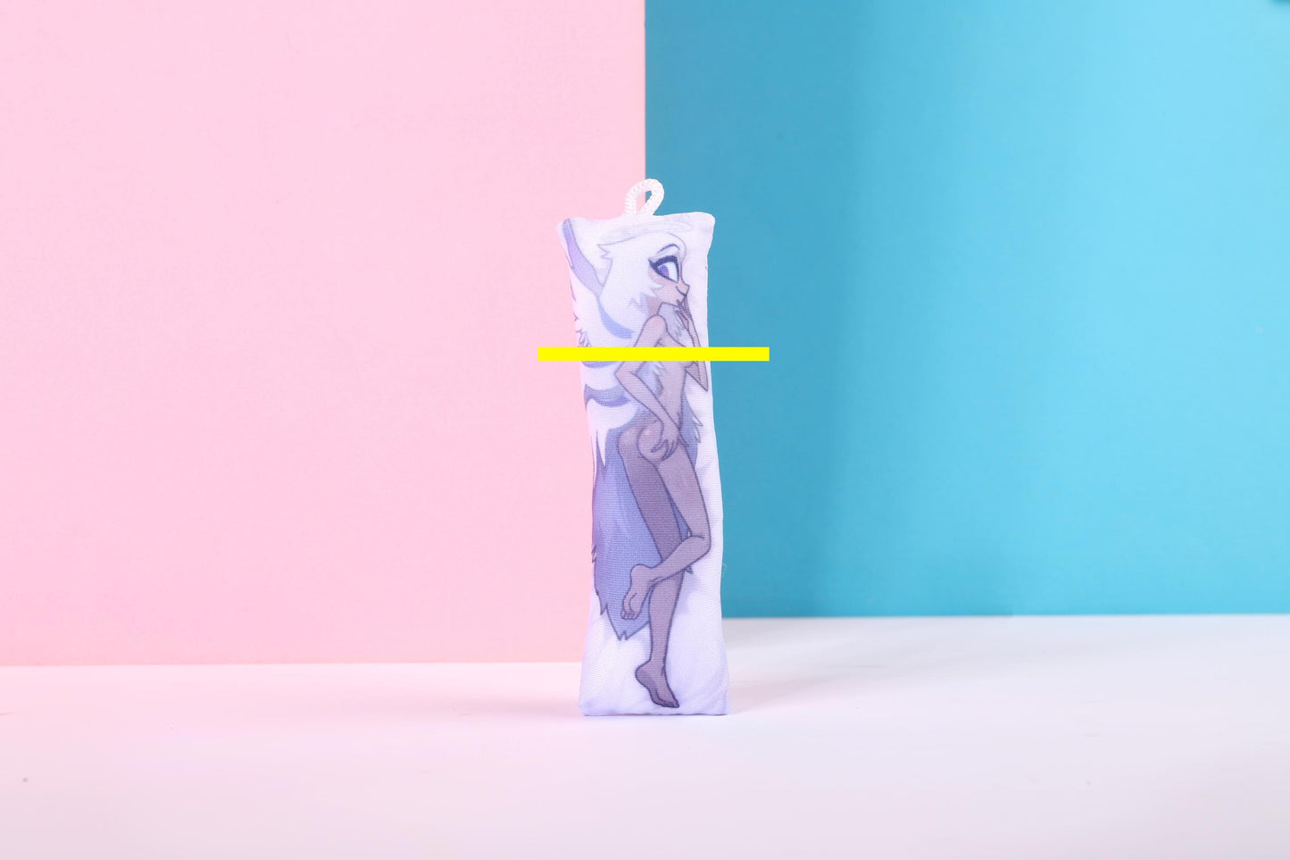 Hazbin Hotel Emily Mature Mini Dakimakura Keychain |  11x3cm Two Way Tricot Daki Keychain