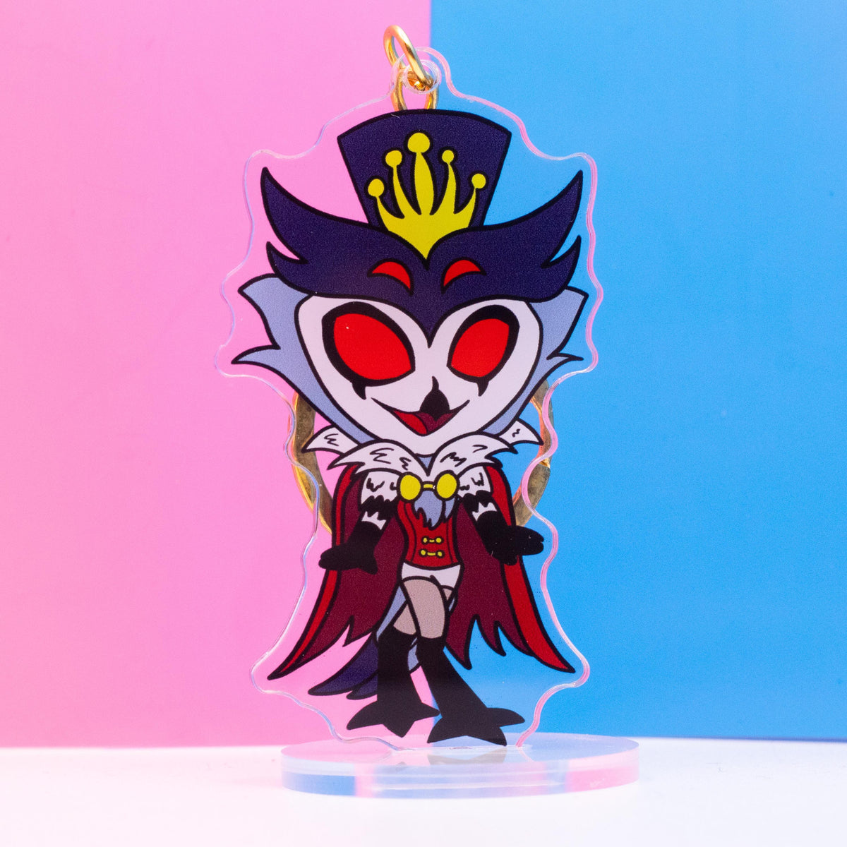 Chibi Stolas Helluva Boss Double Sided Keychain | 3 Inch Keychain