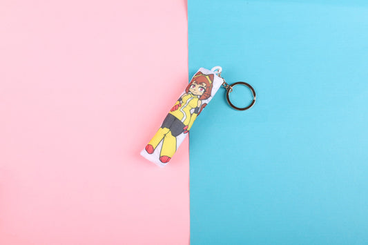 Gameoverse Kit Bodega Mini Dakimakura Keychain |  11x3cm Two Way Tricot Daki Body Pillow
