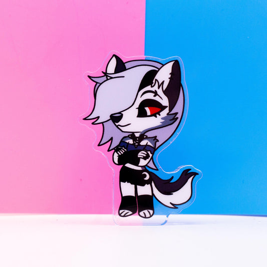 Helluva Boss Chibi Loona Thick Double Sided Acrylic Standee | 2 Inch Standee