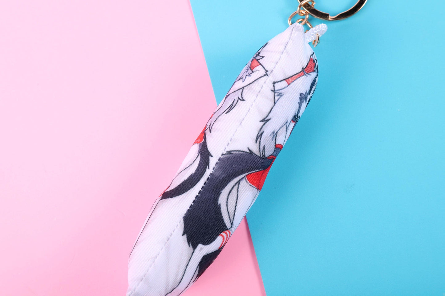 Helluva Boss Loona Hooters Mini Dakimakura Keychain |  11x3cm Two Way Tricot Body Pillow